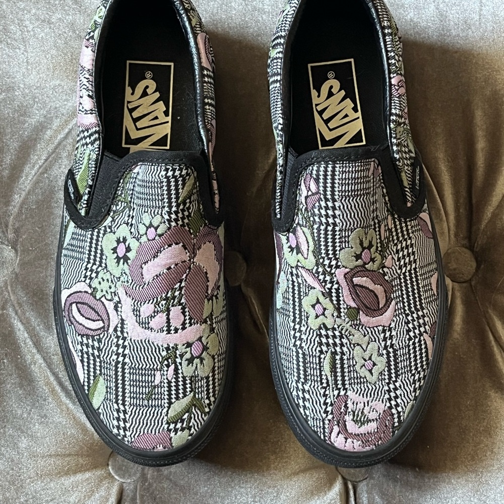 Vans Floral Slip-On Sneakers